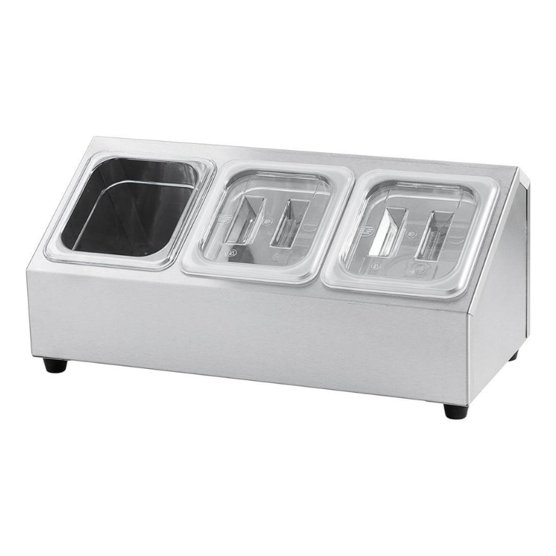 Expositor para 3 Cubas GN 1/6 - P 150 mm - Stalgast