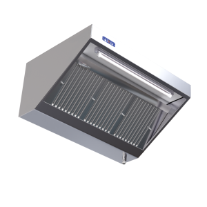 Complete Snack Hood 900 - Length 1600 - Motor, LED and Dimmer - Dynasteel