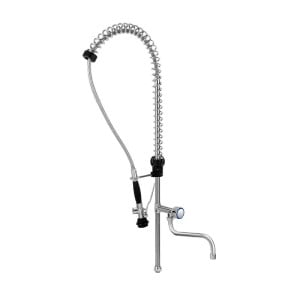 Dish Spray Faucet with Single-Hole Mixer with Gooseneck - Dynasteel