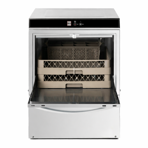 Lava-Louças Profissional com Dosador de Líquido de Enxágue e Detergente e Bomba de Drenagem - 50 x 50 cm - Dynasteel