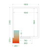 Positive cold room - 1800x2100 TEFCOLD: efficient and practical storage, ideal for restaurants and businesses
