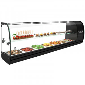 Vitrine de Sushi e Tapas - SLIM Tapas - GN 1/6 - SAYL