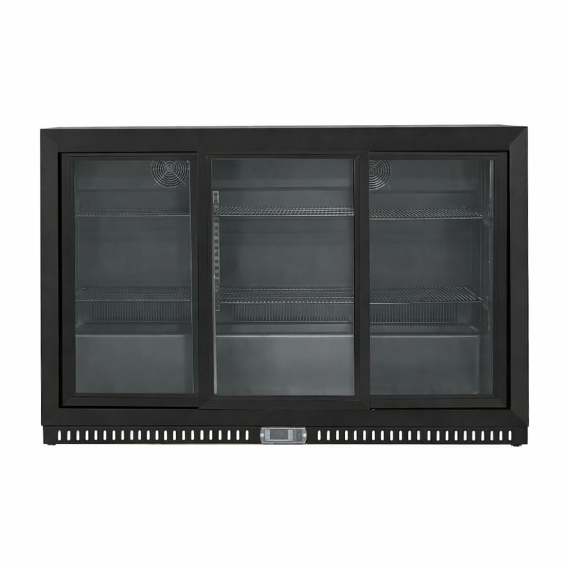 Arrière-Bar Refrigerado Skinplate - 3 Portas de Vidro Deslizantes - 328 L - Dynasteel