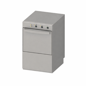 Professional Dishwasher with Rinse Aid and Detergent Dispenser - 40 x 40 cm - Dynasteel