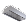 Hotte Cubique 900 Led Sem Motor 1400 Dynasteel - Pro Design & Qualité