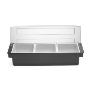 Cocktail Ingredient Box - 3 Compartments - HENDI