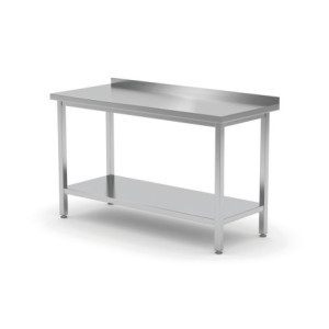 Mesa de Parede Profi Line com Prateleira - L 1000 x P 600 mm - HENDI