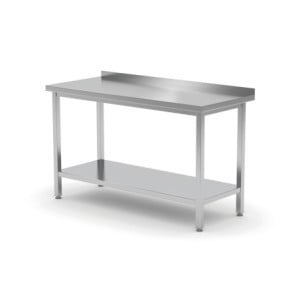 Table Murale Profi Line avec Étagère - L 1000 x P 600 mm - HENDI