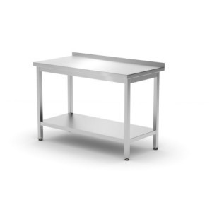 Mesa de Parede Profi Line com Prateleira - L 1200 x P 600 mm - HENDI