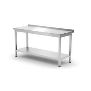 Mesa de Parede Profi Line com Prateleira - L 1600 x P 600 mm - HENDI
