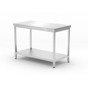 Mesa Central Profi Line com Prateleira - L 1200 x P 600 mm - HENDI