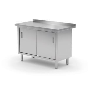 Table Murale - Placard avec Portes Coulissantes - L 800 x P 600 mm - HENDI