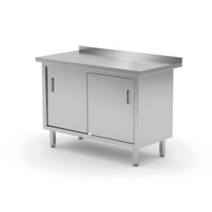Mesa de Parede - Armário com Portas de Correr - L 1000 x P 600 mm - HENDI