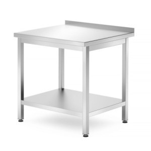 Mesa de Trabalho de Parede Profi Line com Prateleira - P 700 x L 800 mm - HENDI