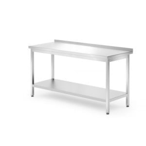 Mesa de Trabalho de Parede Profi Line com Prateleira - P 700 x L 1600 mm - HENDI
