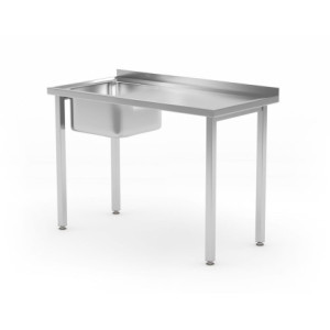 Plonge 1 Bac à Gauche Kitchen Line - P 600 x L 1000 mm - HENDI