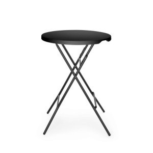 Mange-Debout Dobrável Preto - ø 800 mm - HENDI