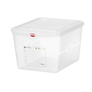 Bac GN 1/2 Transparente em PP - 12,5 L - HENDI