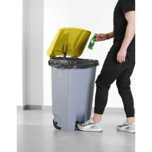 Couvercle pour Collecteur à Pédale - Jaune - HENDI