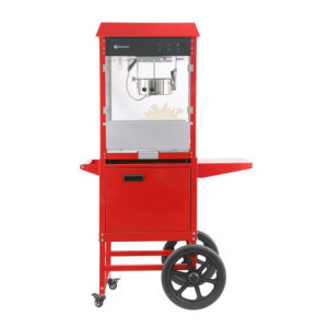 Máquina de Pipoca com Carrinho - Vermelho - HENDI