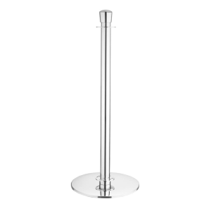 Poteau de Acolhimento Base Placa Inox Polido - Lote de 2- Bolero