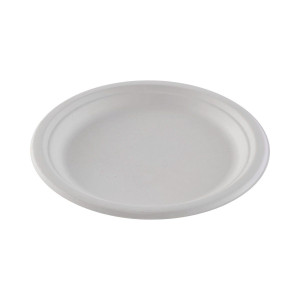 Round Plates in Bagasse - 26.1 cm - Pack of 50 - FourniResto