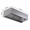 Hotte Cubique 900 Led Sans Moteur - Dynasteel KP 9/12L-LEDB-IMPEX