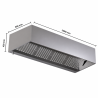 Hotte Cubique Led 2000mm Sans Moteur Dynasteel - Professionnelle Premium