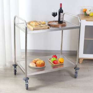 Carrinho Inox com 2 Prateleiras - Recondicionado