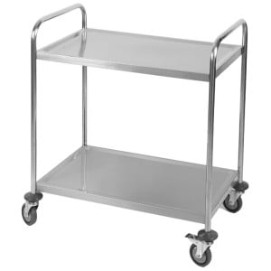 Carrinho Inox com 2 Prateleiras - Recondicionado