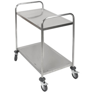 Carrinho Inox com 2 Prateleiras - Recondicionado