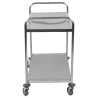 Carrinho Inox com 2 Prateleiras - Recondicionado