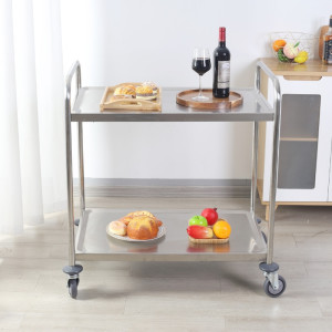 Carrinho Inox com 2 Prateleiras - Recondicionado