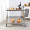 Carrinho Inox com 2 Prateleiras - Recondicionado