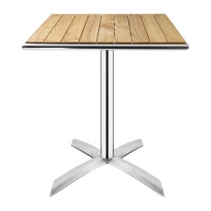 Mesa Bistro Quadrada com Tampo Basculante Freixo - 600 Recondicionada