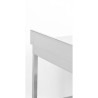 Mesa Inox 1600x700 mm Borda e Prateleira Inferior