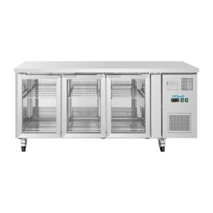 Table Réfrigérée Positive à 3 Portes Vitrées - 465 L - Polar