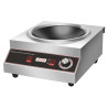 Wok de Indução Pro 3500 W Inox — Zona Côncava Ø227