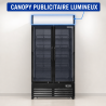 Vitrine de Bebidas 736 L 2 Portas de Vidro 2-8 °C R290