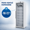 Armadura Congelamento 400 L Vidrada Frio Ventilado -18/-22°C