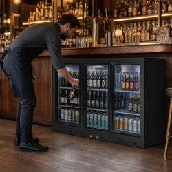 Arrière-Bar Refrigerado 320 L 3 Portas de Vidro Deslizantes