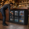 Arrière-Bar Refrigerado 320 L 3 Portas de Vidro Deslizantes