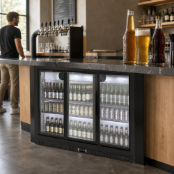 Arrière-Bar Refrigerado 320 L 3 Portas de Vidro Deslizantes
