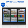 Arrière-Bar Refrigerado 320 L 3 Portas de Vidro Deslizantes