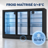 Arrière-Bar Refrigerado 320 L 3 Portas de Vidro Deslizantes