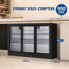 Arrière-Bar Refrigerado 320 L 3 Portas de Vidro Deslizantes