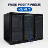 Bar Traseiro Refrigerado 328 L 3 Portas de Vidro Preto