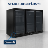 Bar Traseiro Refrigerado 328 L 3 Portas de Vidro Preto