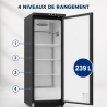 Armário Refrigerado Positivo 400 L Preto 0/+8°C