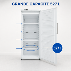 Armadura Refrigerada Ventilada 527 L +2/+8 °C — Porta Cheia